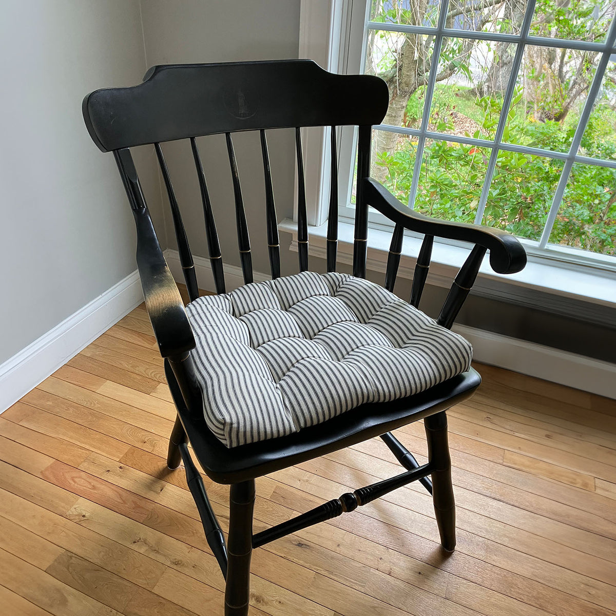 Micro-Suede Laurel Green Dining Chair Pads - Latex Foam Fill